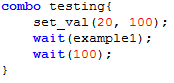 7. Combo Section (Optional)