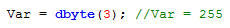 1. dbyte function