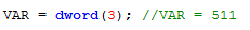 3. dword function